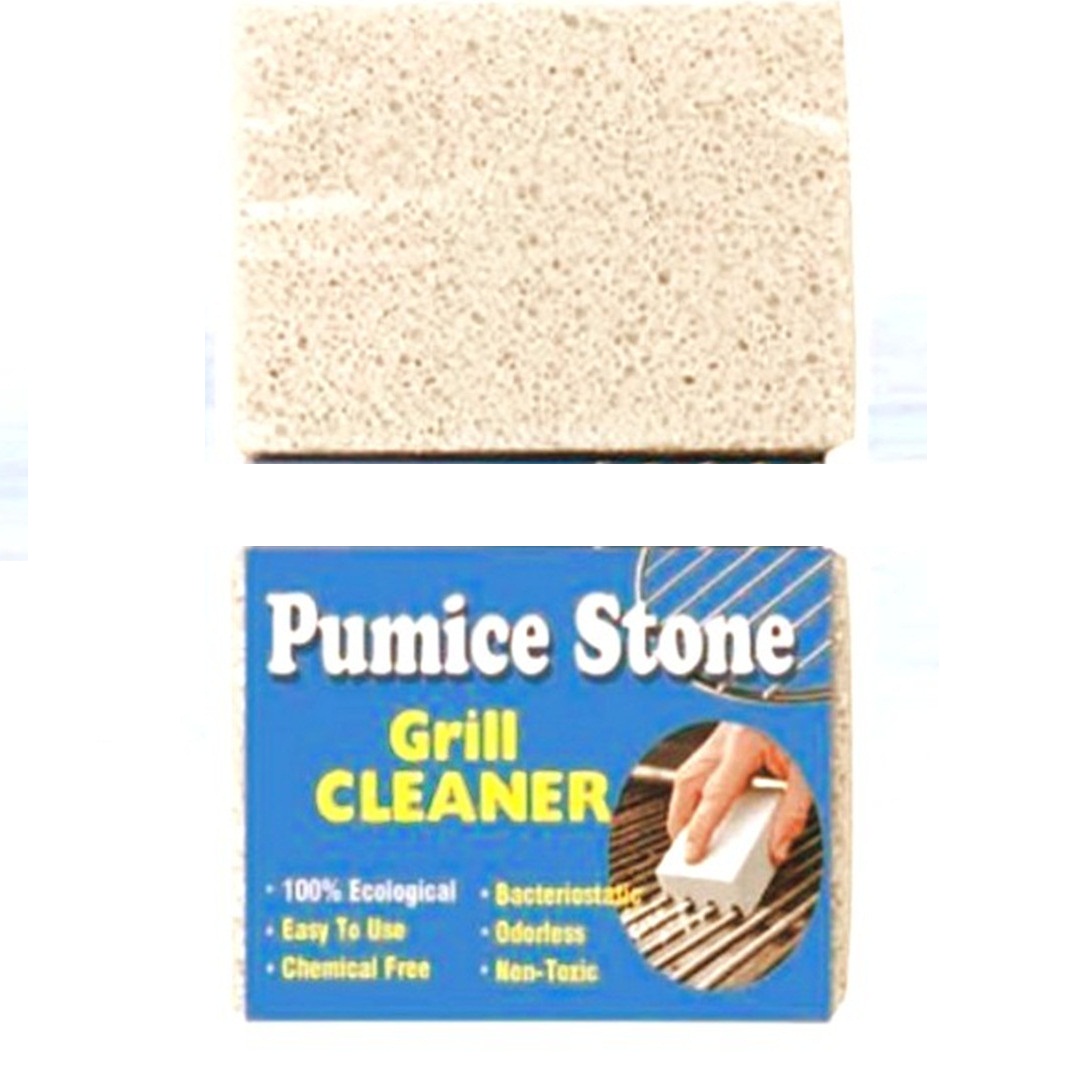 Barbecue metal grill netting pumice stone brick