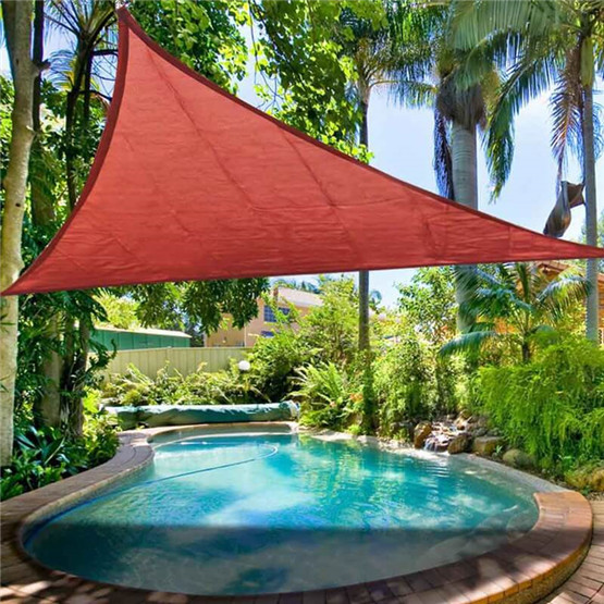 Outdoor Commercial Triangle and Rectangle Garden Pool Sun Shade Sail