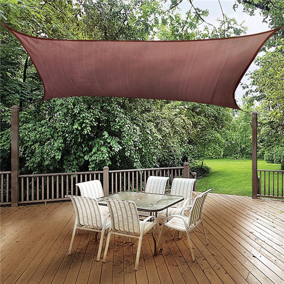 Outdoor Commercial Triangle and Rectangle Garden Pool Sun Shade Sail