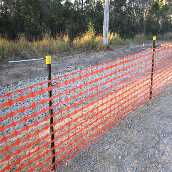 Custom Size Orange Plastic Safety Barrier Fence