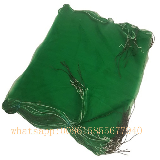 HDPE Monofilament Green Tubular Bag Anti-Bird Date Palm Plastic Mesh Net Bag with Black Drawstring for Date Palm Tree Covering Protecting